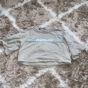 Gymshark cropped short sleeve sweatshirt